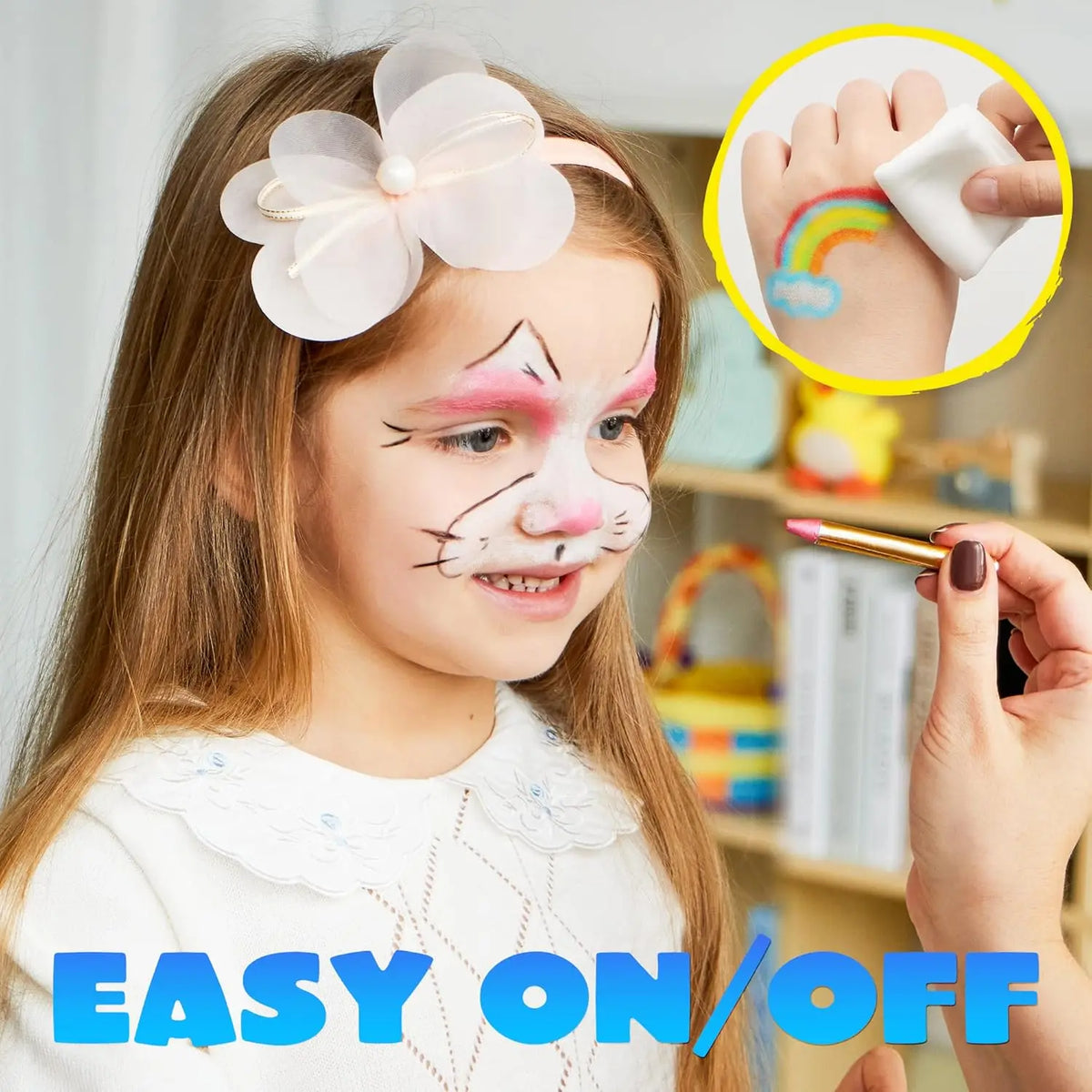 42PCS Face and Body Paint Crayons XL Face Painting Kit Ultimate Party Pack for Kids Birthday Makeup Party Supplies Festival Gift