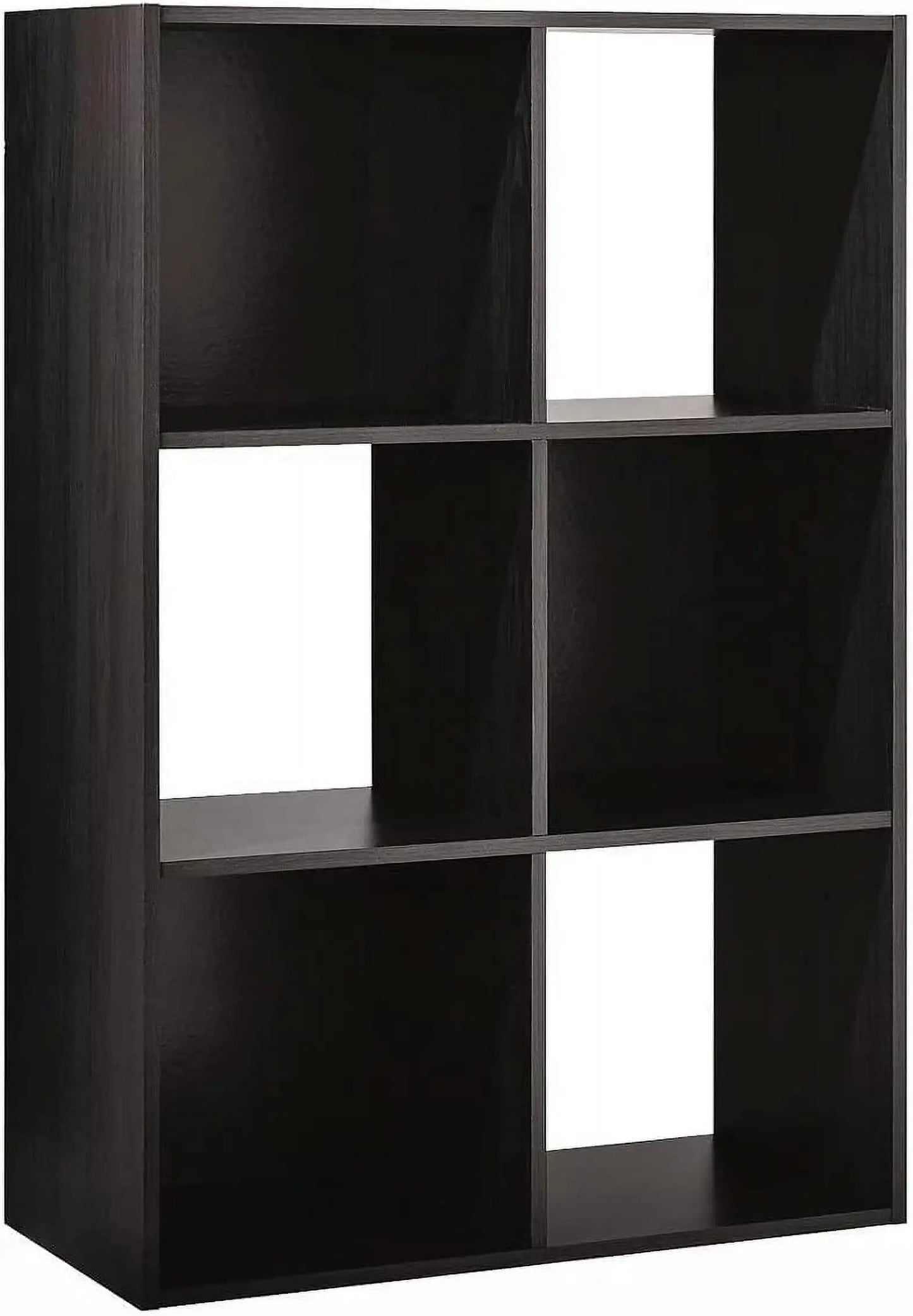 PGY Six Cube Wooden Organizer Shelf Bookcase Storage
