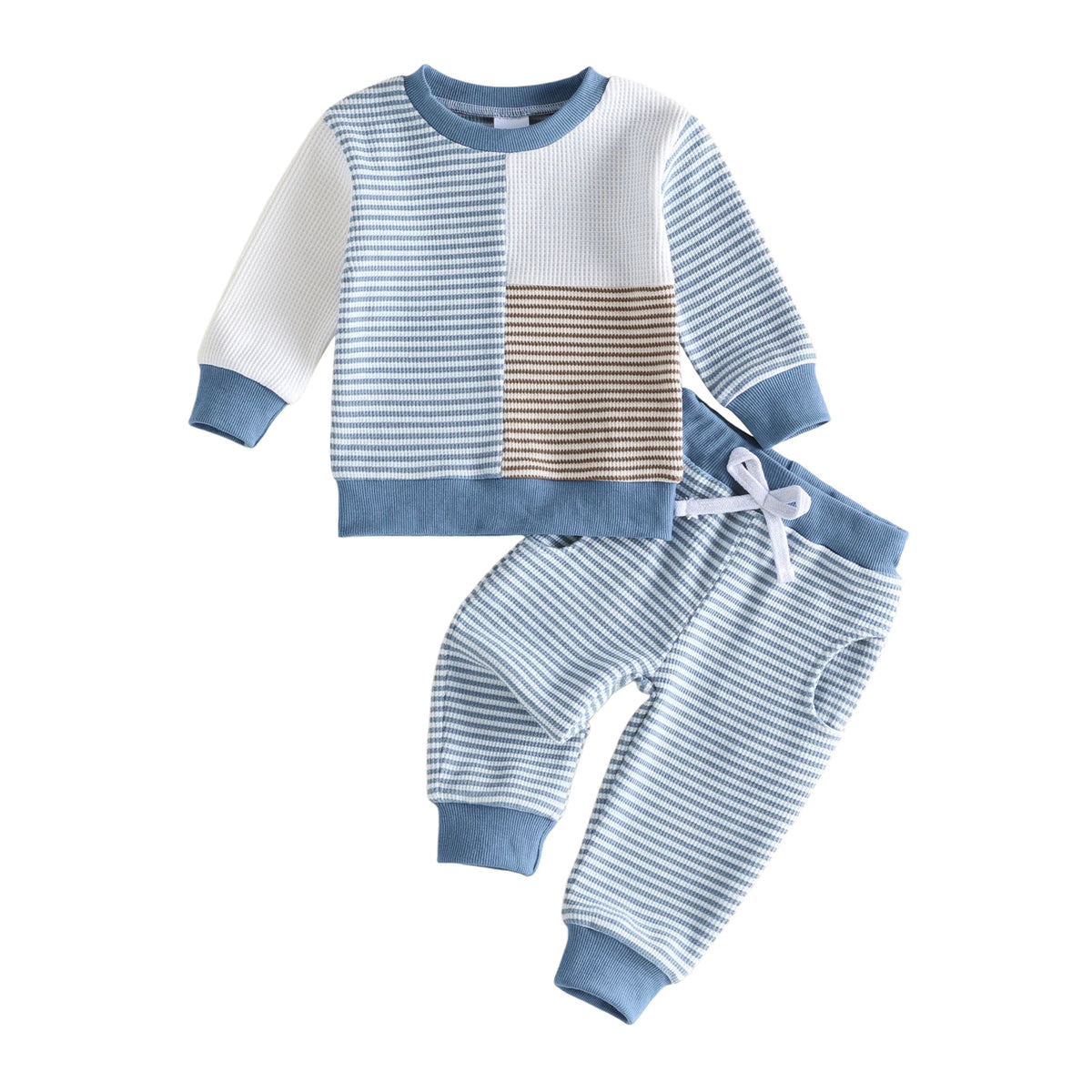 Baby Boy Fall Sleeve-Sweatshirt Toddler Baby Boy Fall Outfit Striped Boy Fall Boy-Fall-Outfit Outfit Striped Toddler Baby
