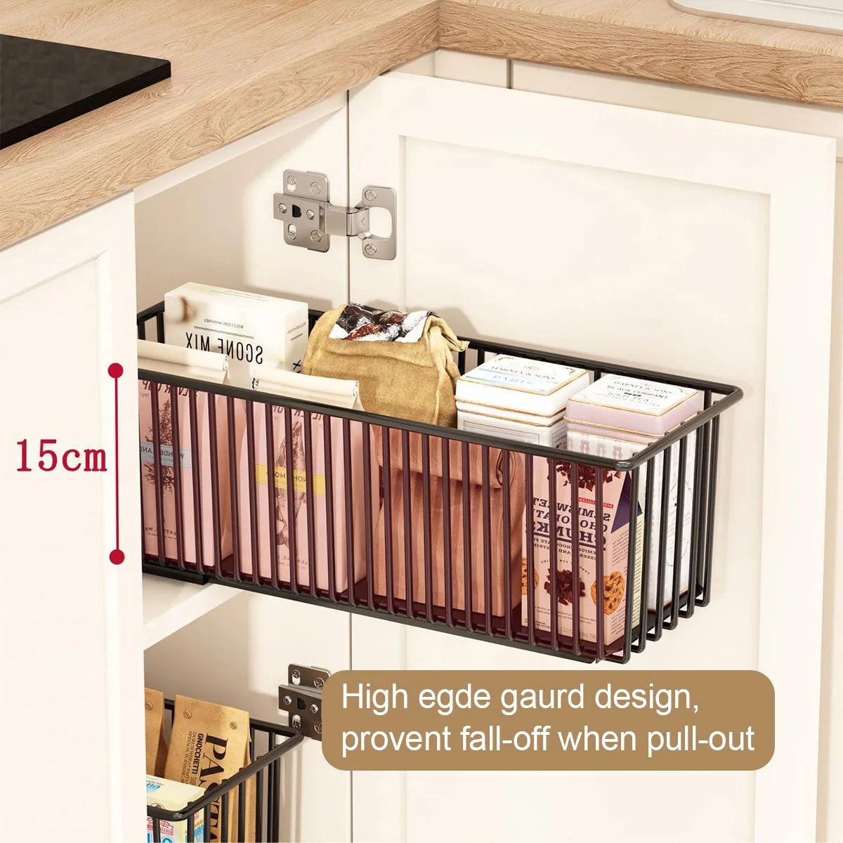TWISTER.CK Pull Out Cabinet Organizer With Slide Out Drawers Under Sink