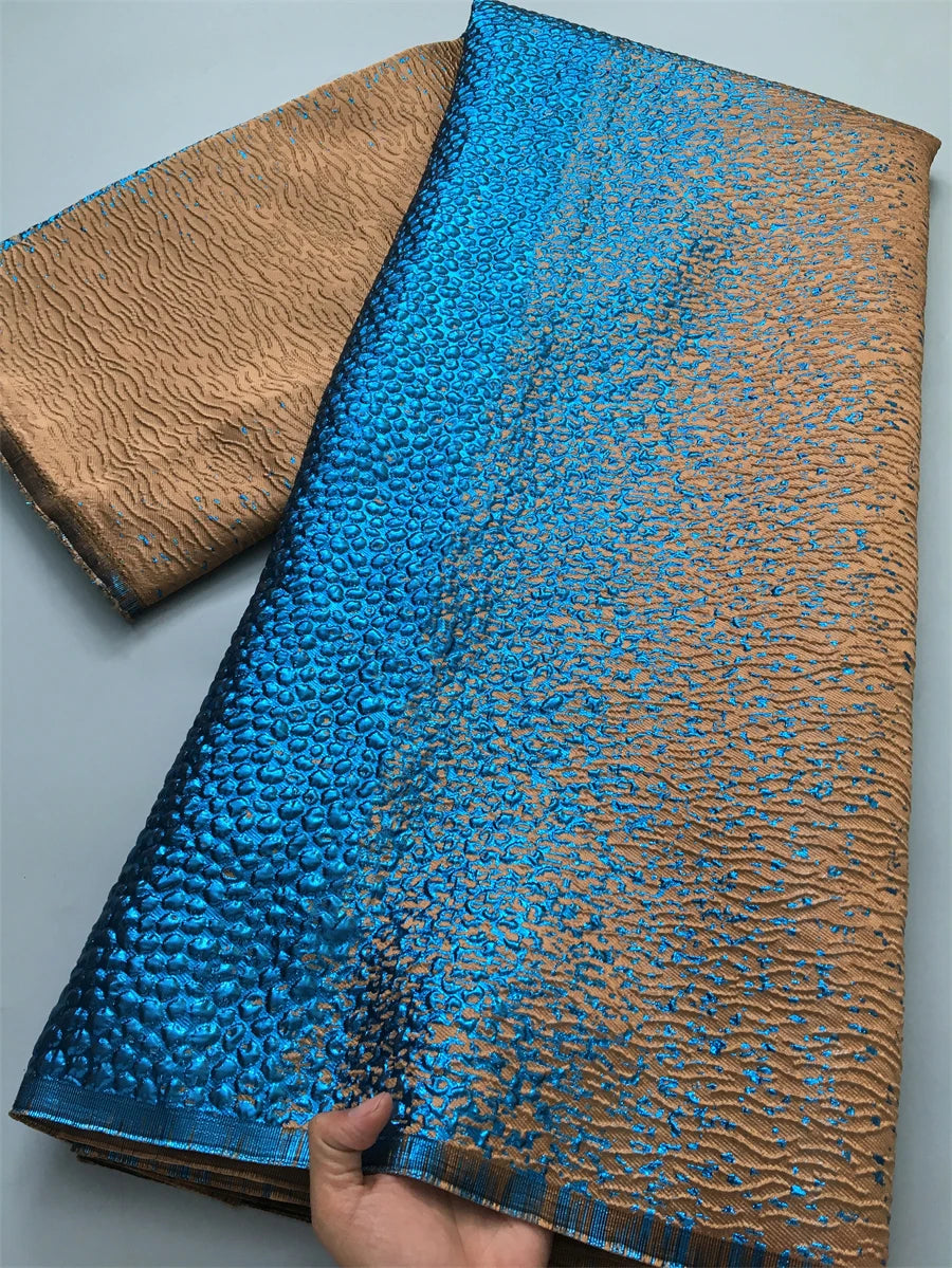 Brandless Nigerian Jacquard Lace Fabric High Quality African Brocade Luxury Party Dress Sewing Material