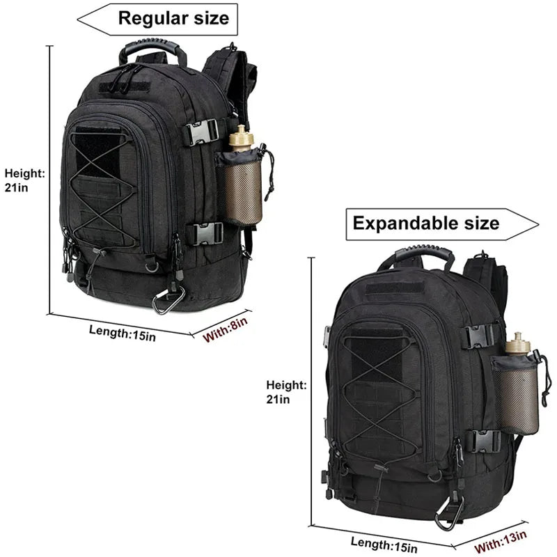 LQARMY Military Tactical Backpack Molle Assault Rucksack for Outdoor Hiking