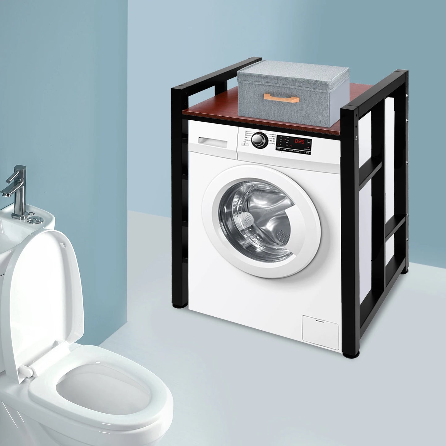 Bymaocar Washer Dryer Storage Shelf Laundry Organizer Adjustable