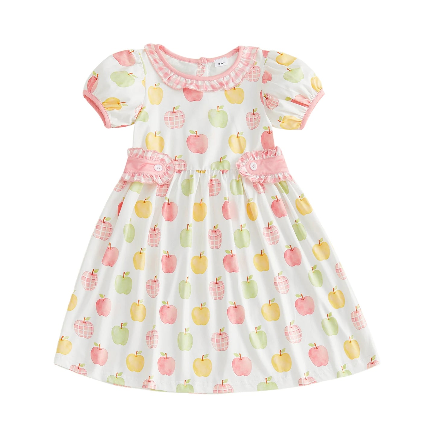 Girls Sleeveless Floral Print Dress With Pockets Kids