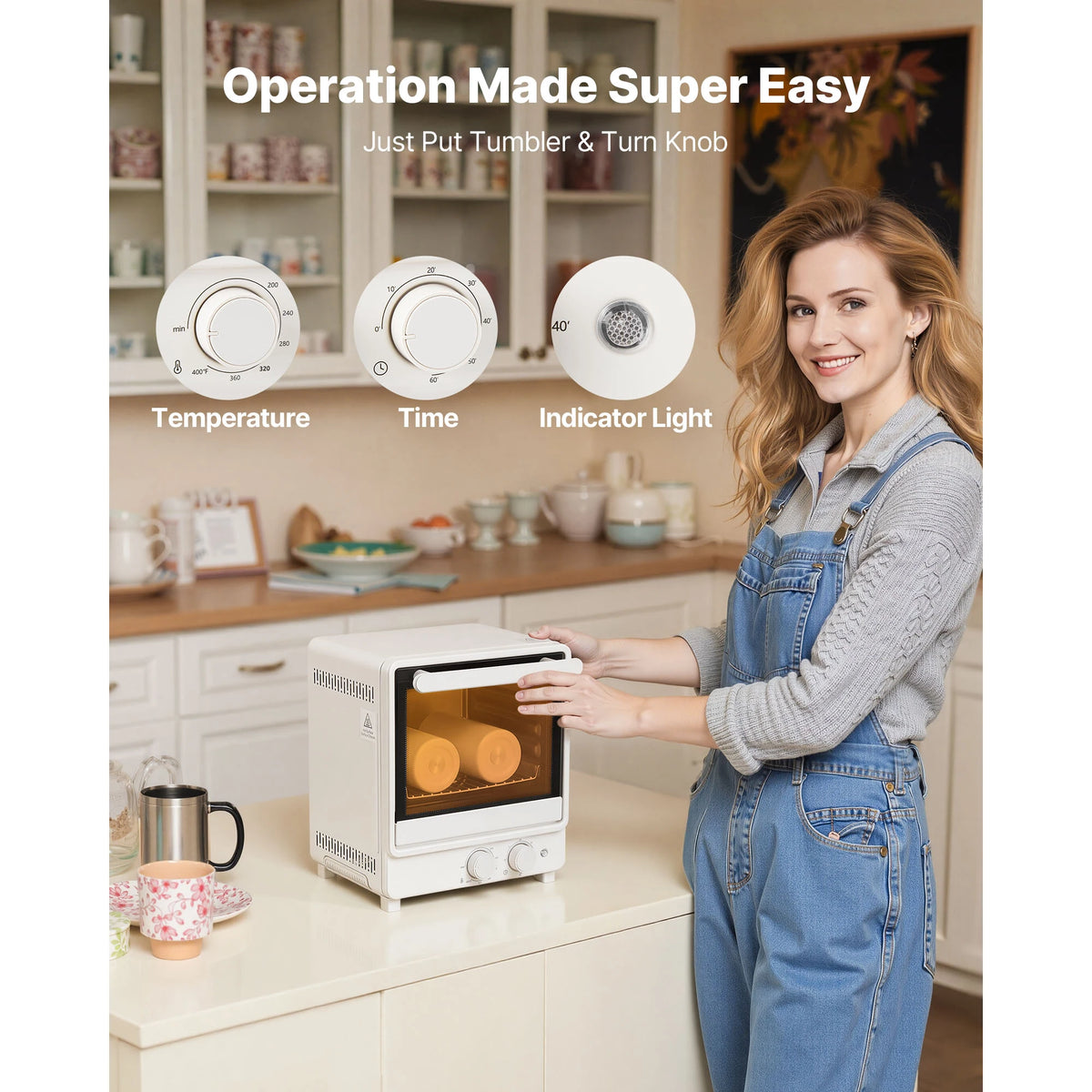 SucceBuy Sublimation Oven Machine for Tumblers Mugs and Bottles