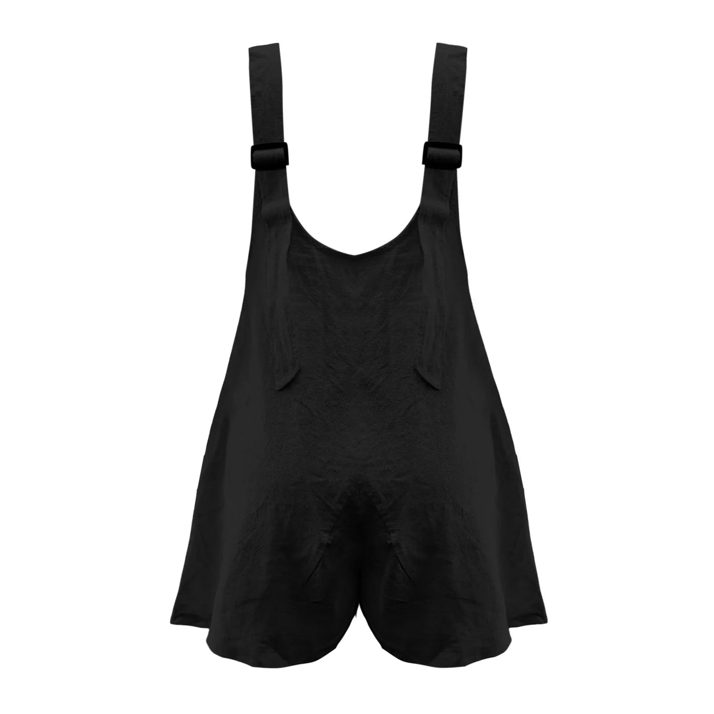 ZOMAXIUJEE Women Linen Cotton Bib Overalls Jumpsuit With Pockets