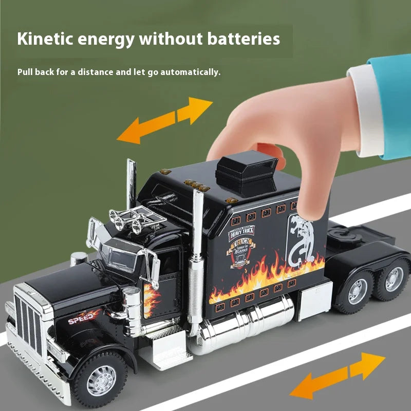 Peterbilt 389 Diecast Model Truck With Lights And Sound Effects