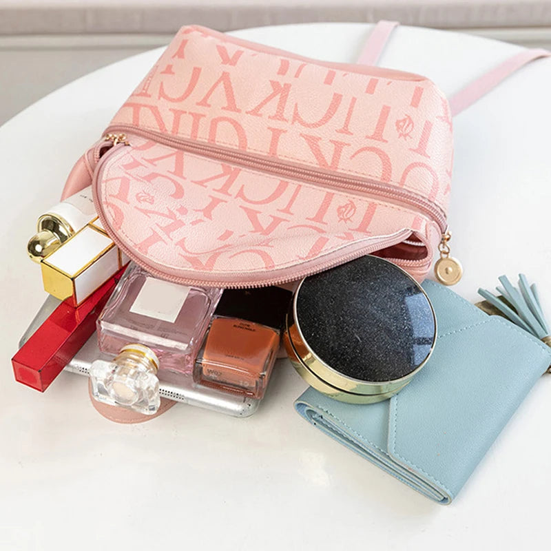 Mini PU Leather Crossbody Backpack For Women Travel