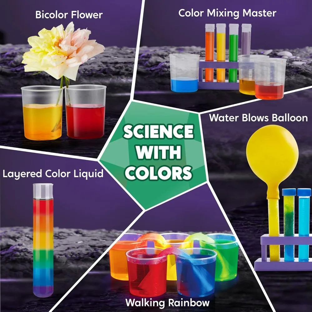 JOYFY 50+ Wonder Science Kits Kids Experiments Educational Stem Toys with Growing Crystal Tree for Birthday Christmas Gifts