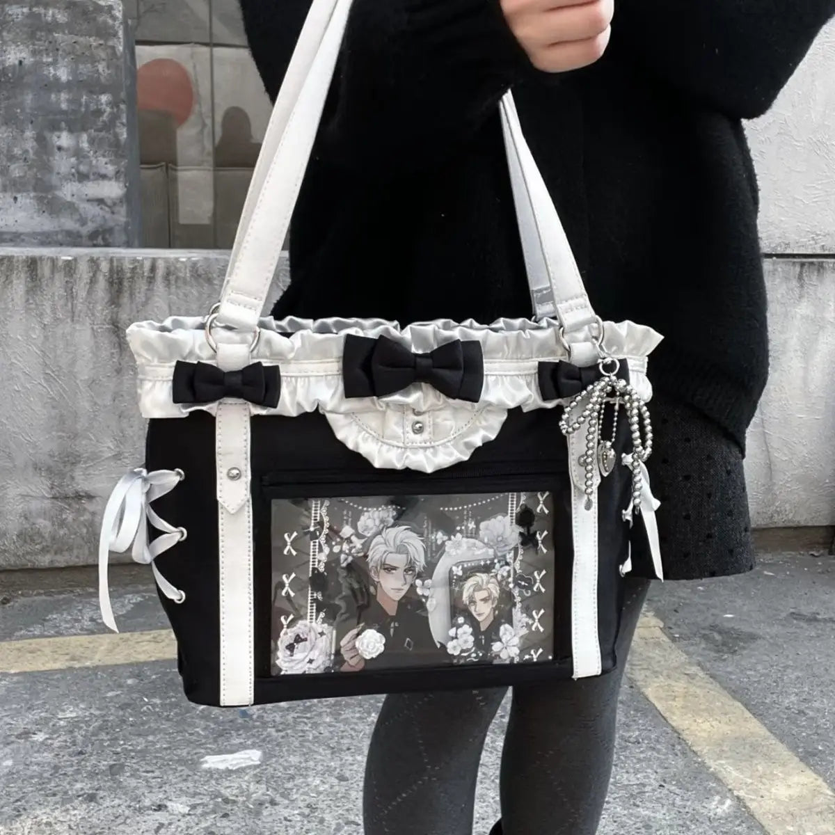 Y2K Ulzzang Ita Bag For Women Large Capacity Bow Tote