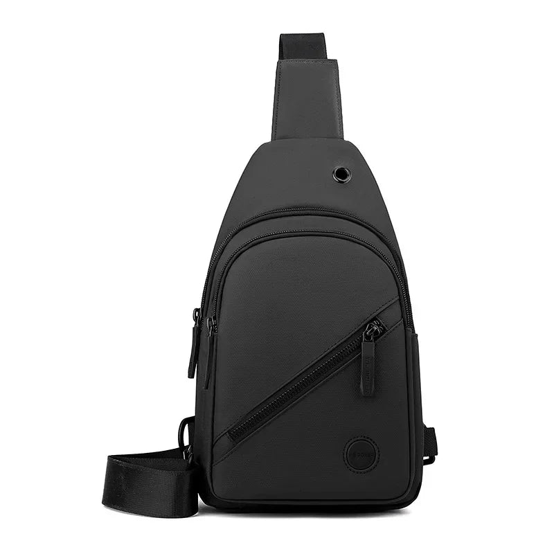 Lightweight Nylon Chest Bag For Men Crossbody Sling Outdoor Use