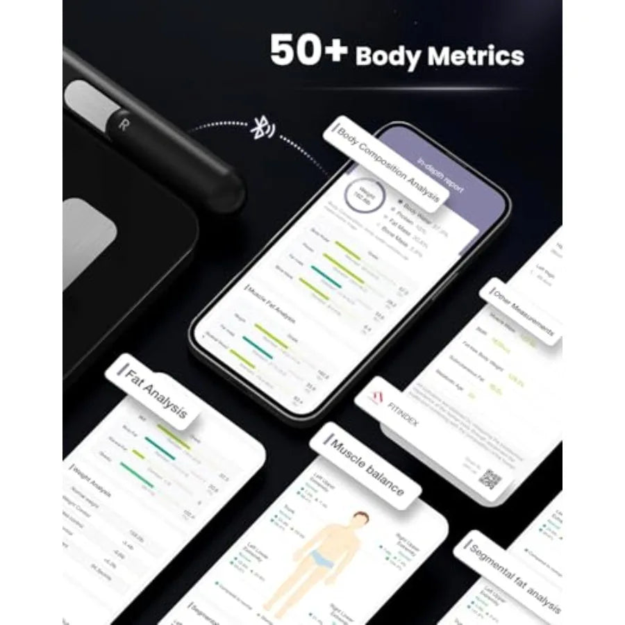 Smart Scale for Body Weight, Body Pod Scale [2026 Upgraded], Body Composition Scale with BMI, Body Fat, Muscle Mass, Digital Ba