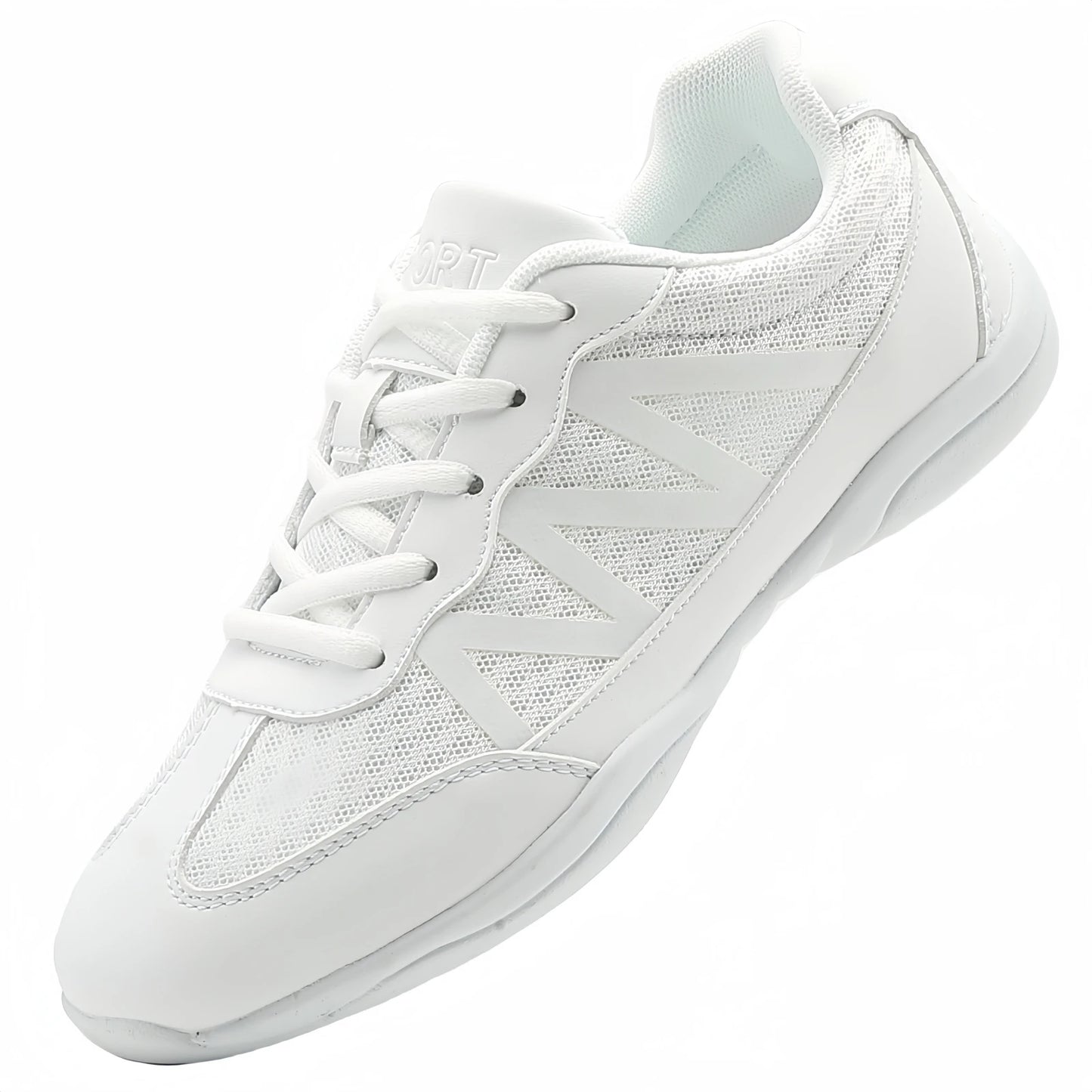 New Cheerleading Shoes Children's Dance Shoes Competitive Aerobics Shoes Fitness Shoes Women's White Jazz Sports Shoes 2105
