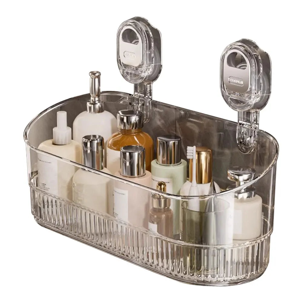 Shunmaii Hanging Shower Shelf With Removable Basket Suction Cup Caddy