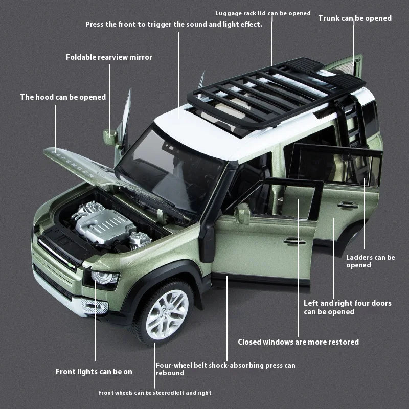 Defender 110 Off-Road Die-Cast Metal Vehicle Model for Adult Collectors