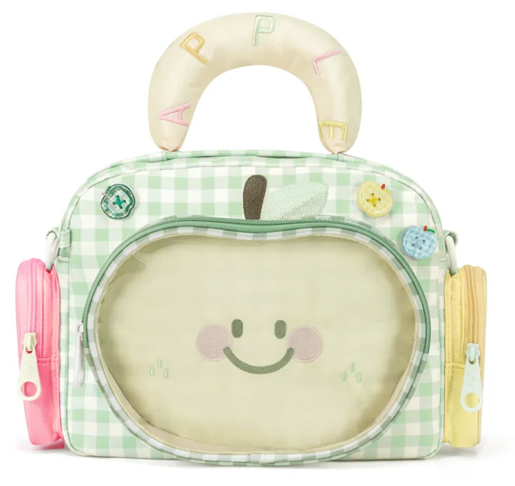 Kabaqoo Cute Apple Ita Bag Women Crossbody PU Leather