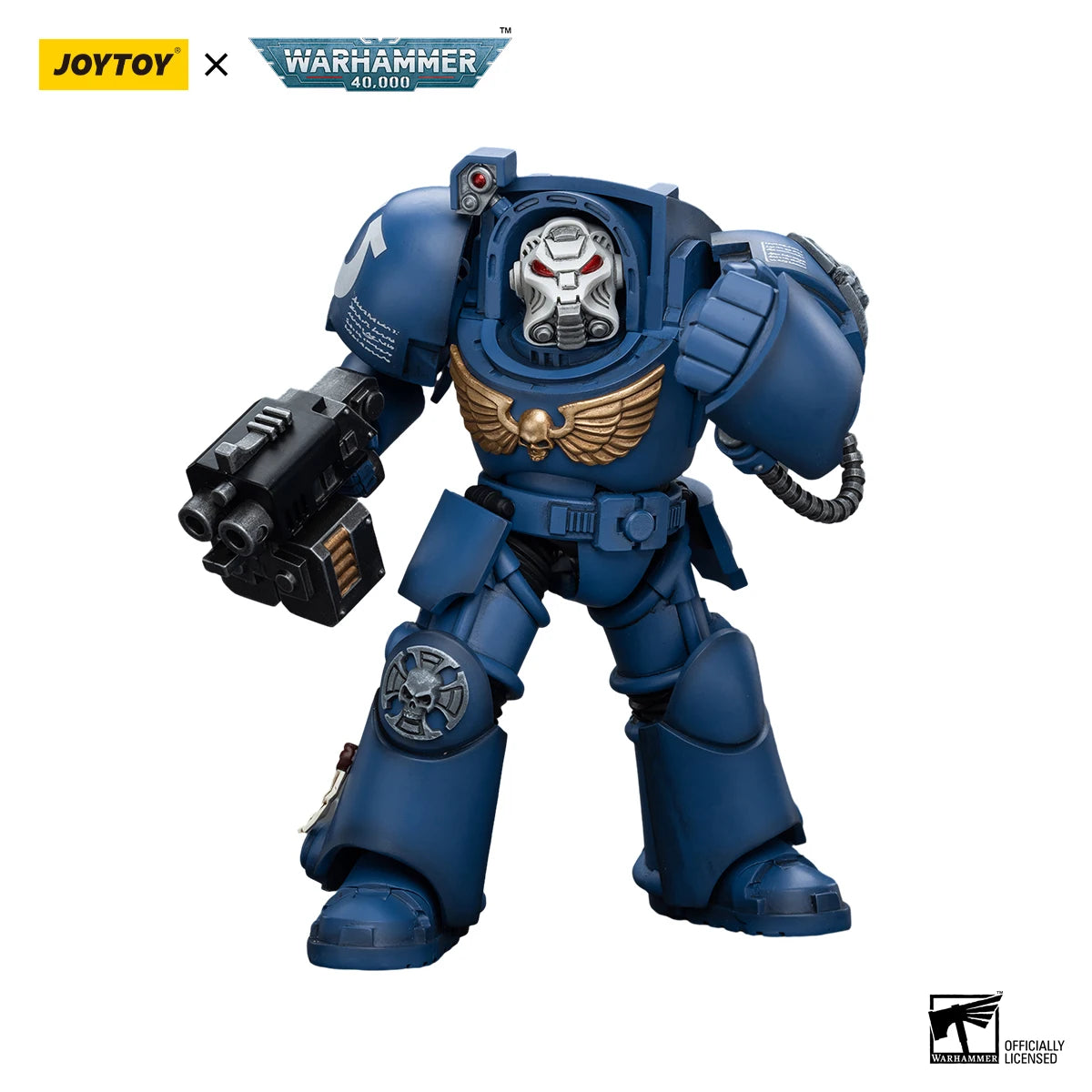 [IN STOCK]JOYTOY Warhammer 40K 1/18 Action Figure Ultramarines Terminator Squad Terminator with Storm Bolter Model