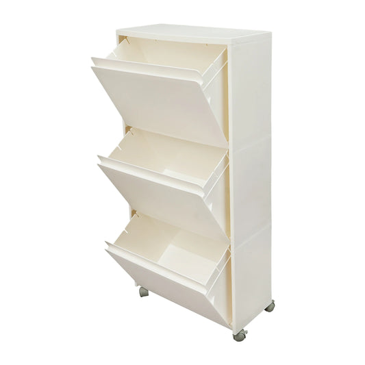 Bymaocar 3 Tier Bathroom Storage Shelf With Wheels