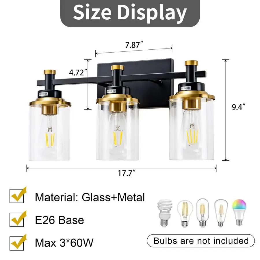 Bathroom Vanity Light Fixture Over Mirror Modern Wall Sconce