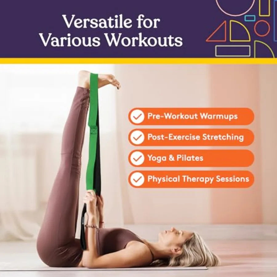 Yoga Strap for Stretching and Flexibility Training Physical Therapy