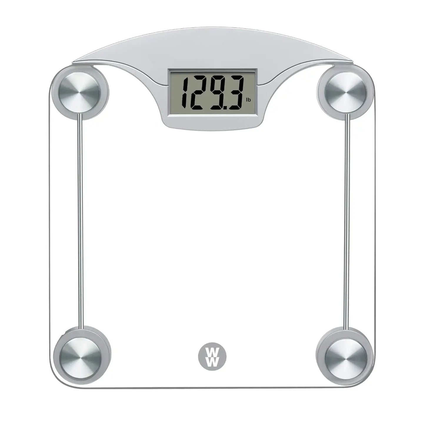 Weight Watchers Scales by Conair Bathroom Scale for Body Weight, Glass Body Scale Measures Weight Up to 400 Lbs