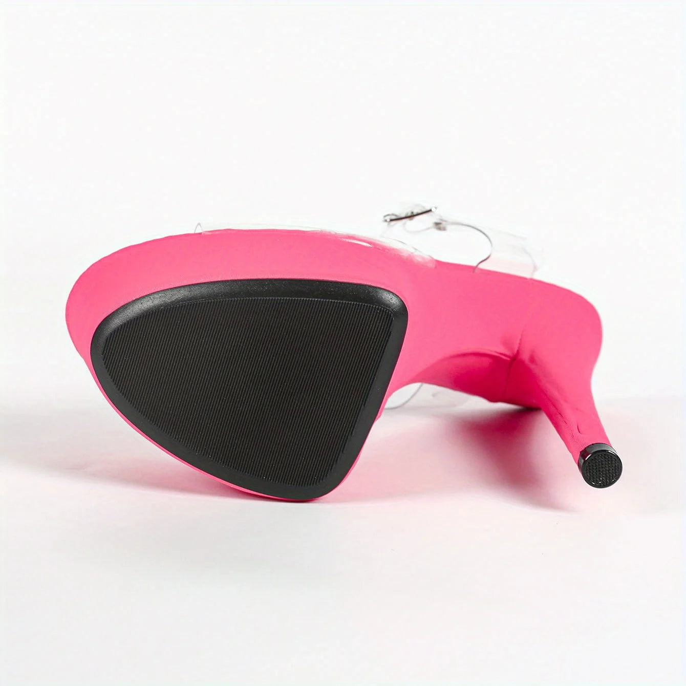 MCLUBGIRL 【Send from US Inc Taxs】Pink Girl Car Model Spring/Summer Party Nightclub Fine Heel High Slippers 15cm Fish Mouth