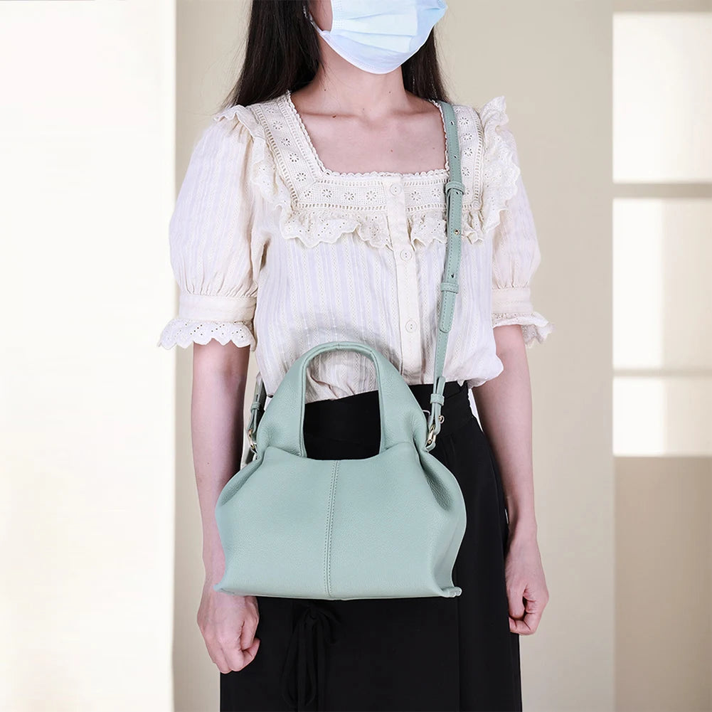 APWIKOGER Soft Cloud Dumpling Clutch Purse With Removable Crossbody Strap