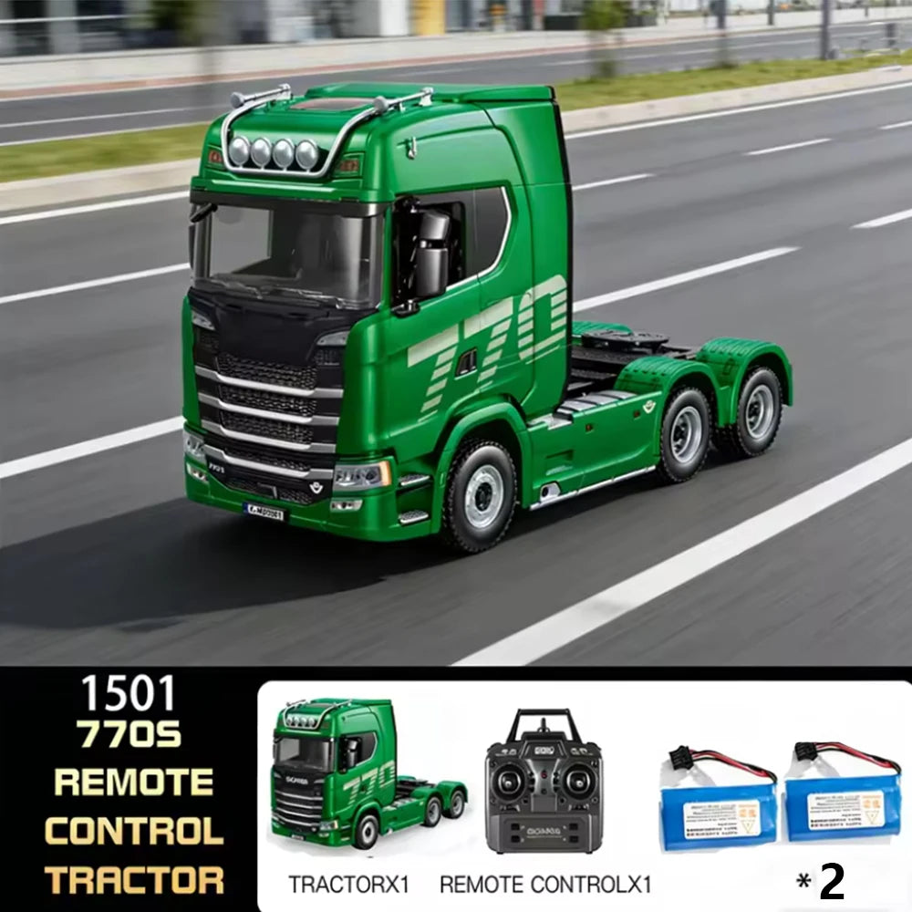 HUINA 1501 770S 1502 1/18 RC Tractor 2.4G 19CH RC Engineering Trailer Truck with Lights and Sound System RC Car Model Toy Gift  HUINA 1592 1:14 Scale RC Excavator 22 Channels