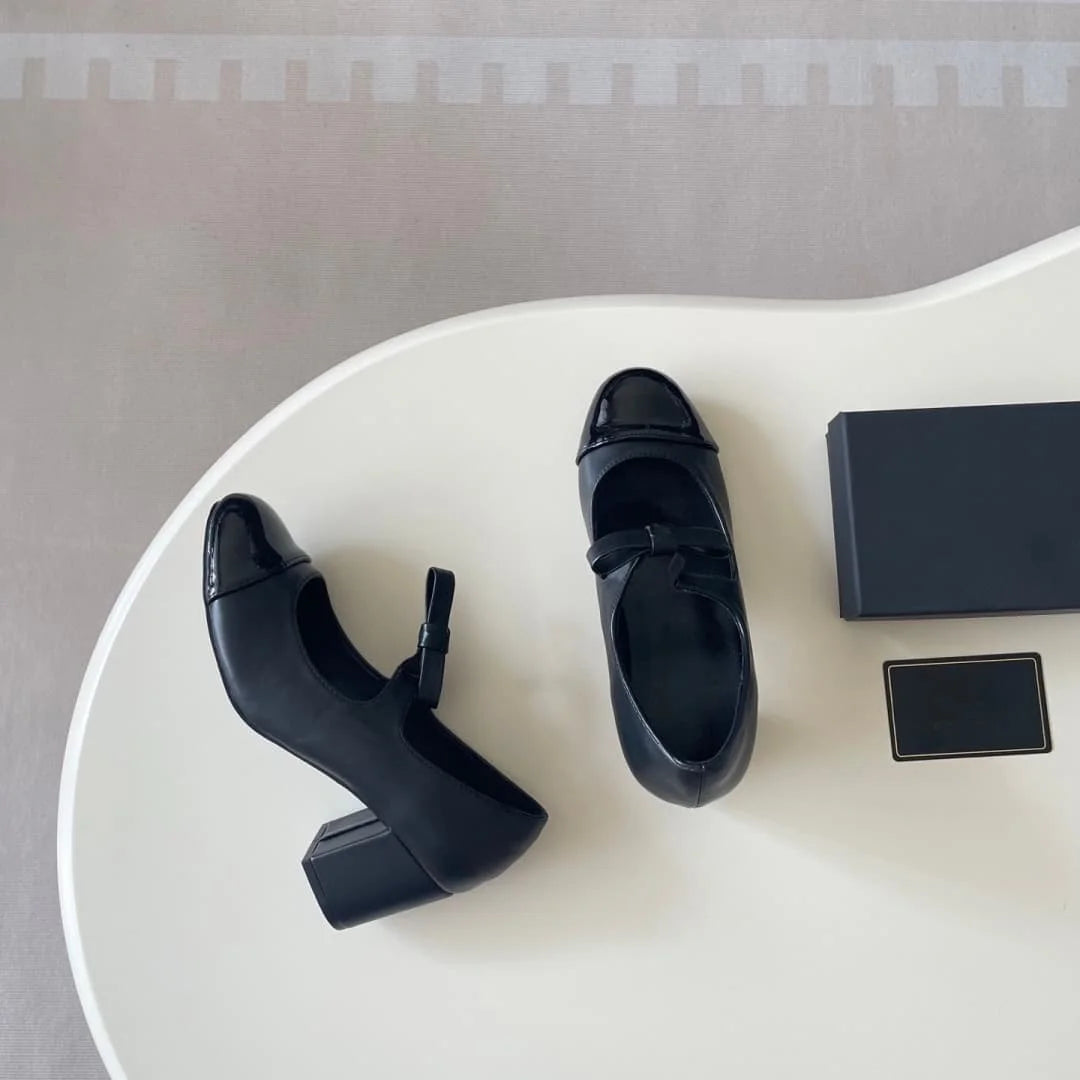 Women Bohemian Buckle Strap Thin Heel Mary Jane Pumps
