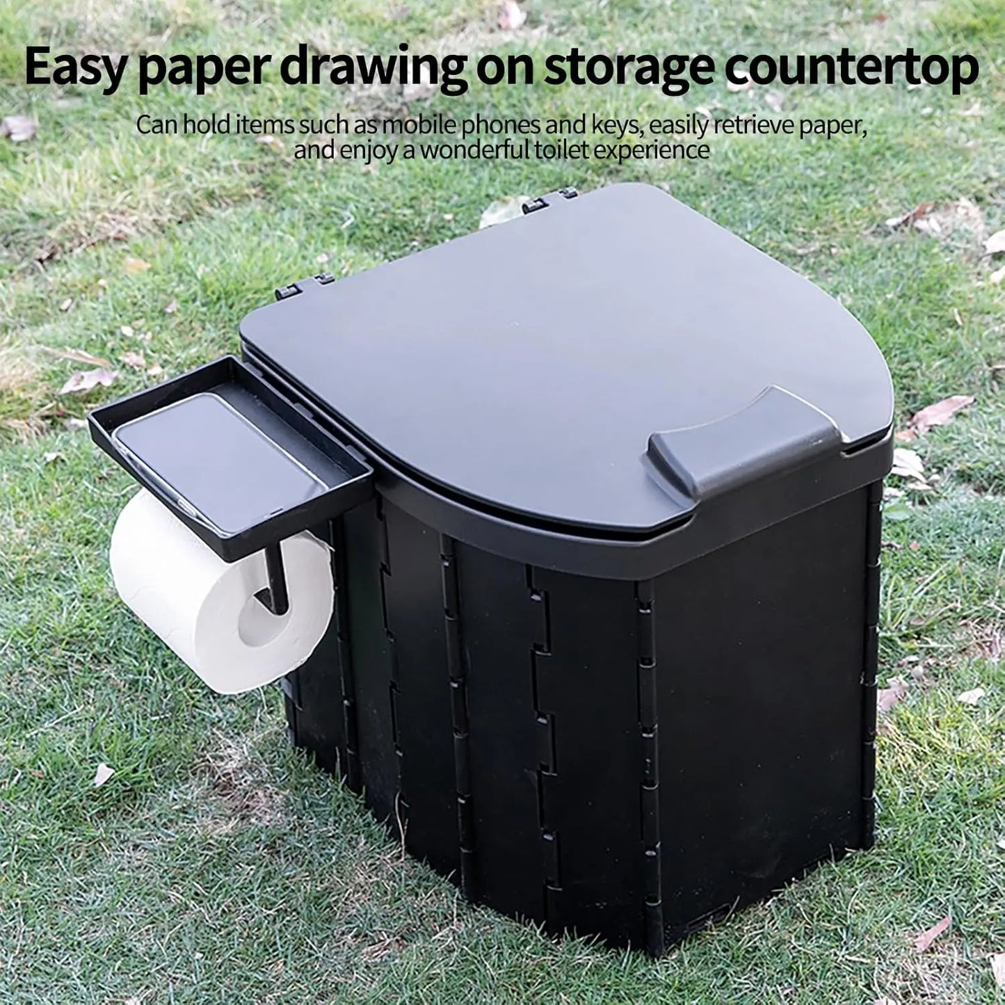 Lightweight Portable Camping Toilet With PU Cushion
