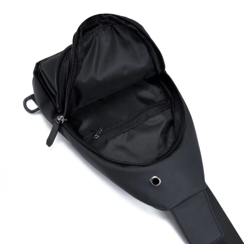 Lightweight Nylon Chest Bag For Men Crossbody Sling Outdoor Use