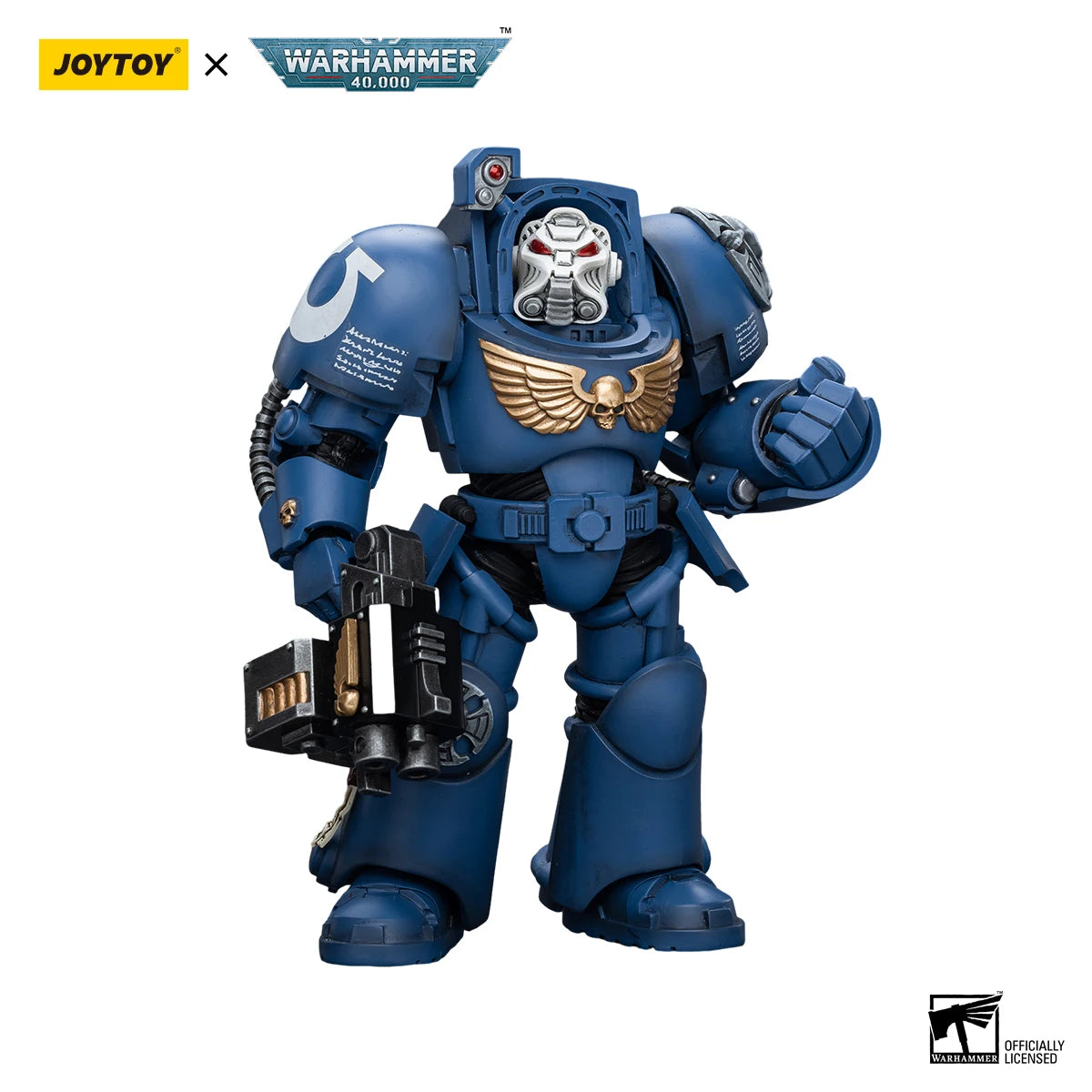[IN STOCK]JOYTOY Warhammer 40K 1/18 Action Figure Ultramarines Terminator Squad Terminator with Storm Bolter Model