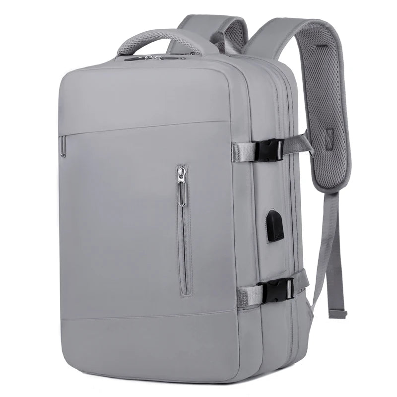 Unisex Travel Backpack With Laptop Compartment And Multiple Pockets
