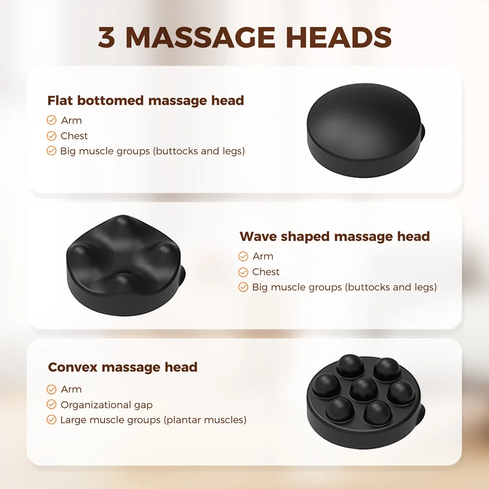 Electric Body Massager Cupping Device With LCD Display Heating