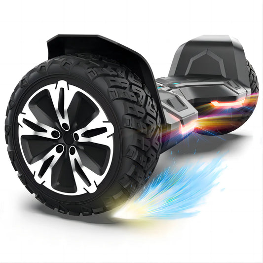 Warrior Off-Road Self-Balancing Scooter 8.5 Inch 350W X 2 with Music Speaker And LED Lights 10mph - Indoor And Outdoor Use