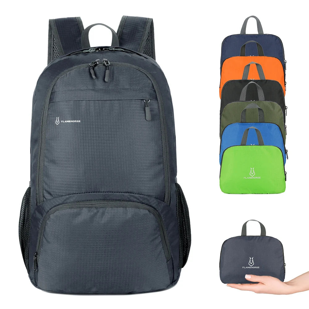 Lightweight Foldable Packable Nylon Backpack For Outdoor Travel And Hiking