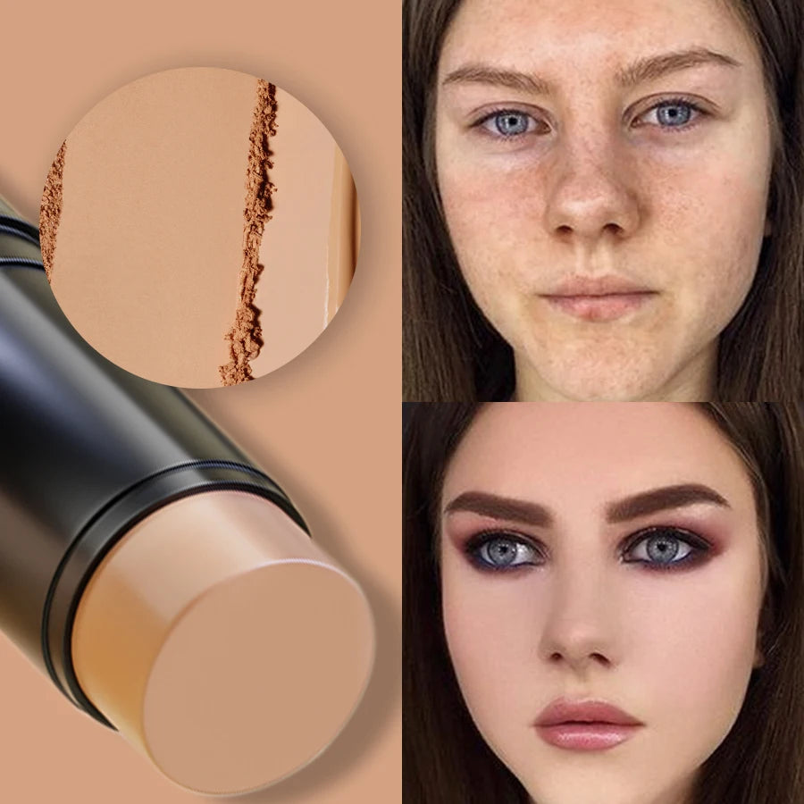2pcs Face Foudation Concealer Stick Long Lasting Dark Circles Corrector Contour Concearler Pen Korean Makeup for Women Face Cosmetic