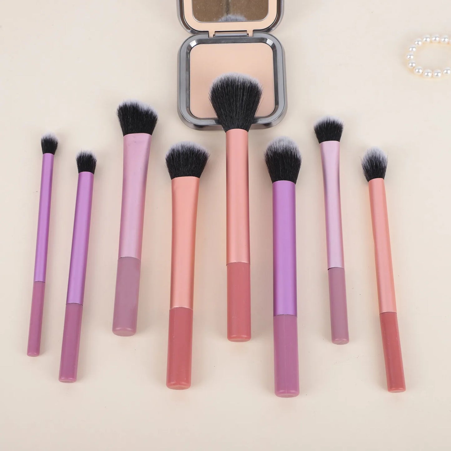 7/8pcs Makeup Brush Kit Soft Synthetic Hair Make Up Brushes Foundation Blush Eyeshadow Cosmetic Makeup Tools