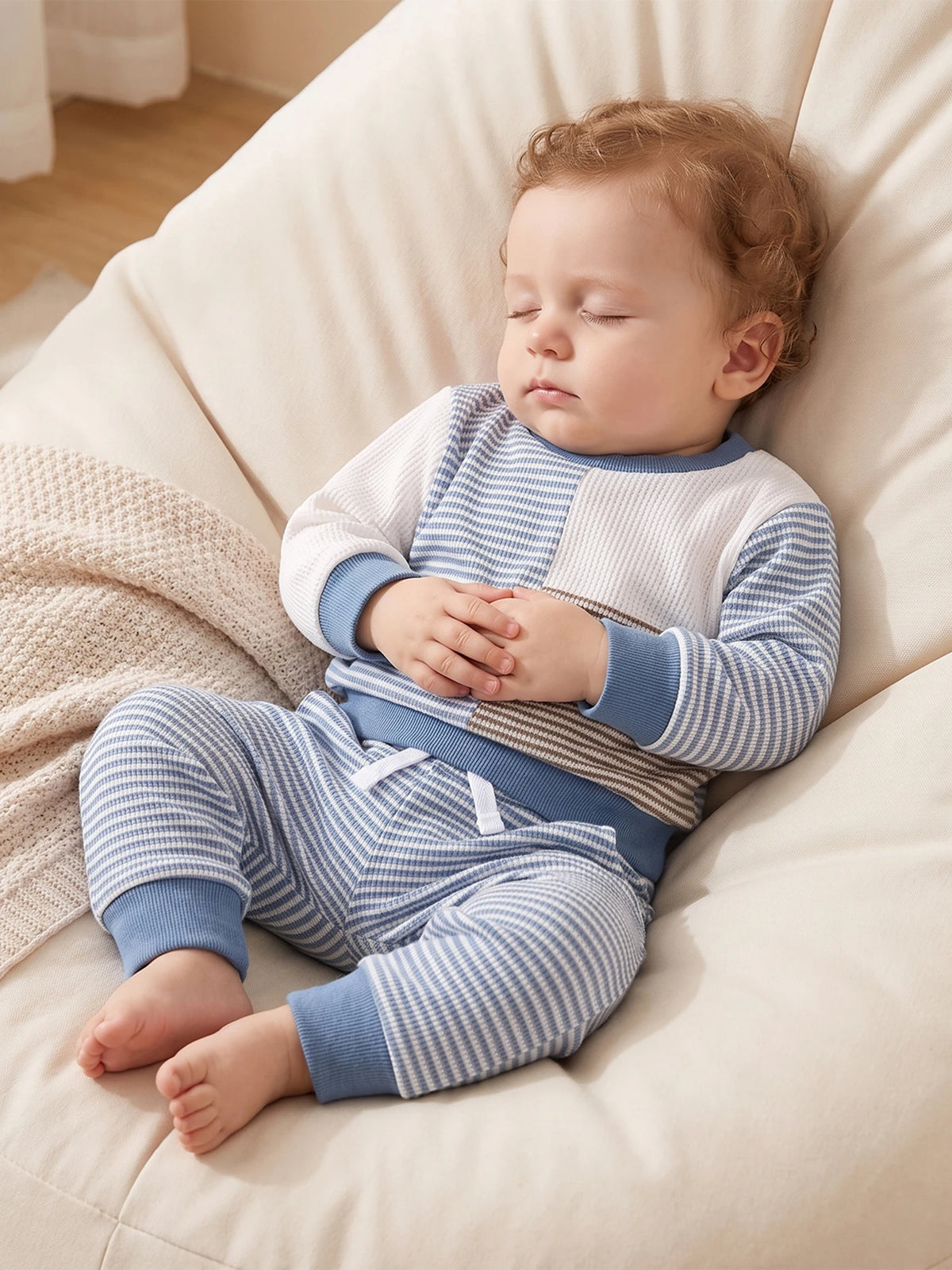 Baby Boy Fall Sleeve-Sweatshirt Toddler Baby Boy Fall Outfit Striped Boy Fall Boy-Fall-Outfit Outfit Striped Toddler Baby