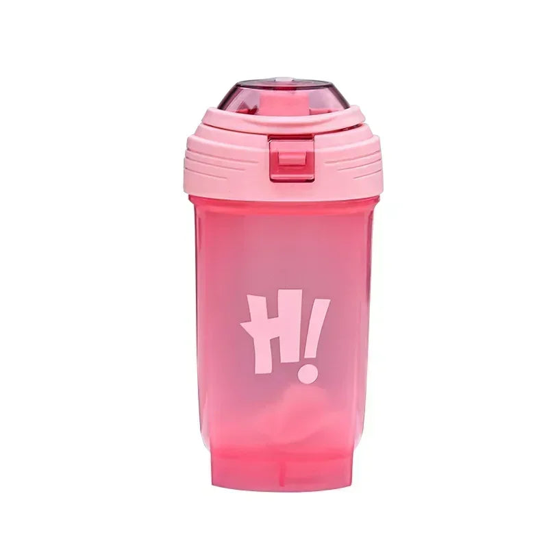 500ml Protein Powder Shaker Bottle Leak Proof Water Bottle for Gym Fitness Training Sport Shaker Mixing Cup with Scale