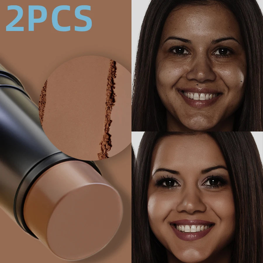 2pcs Face Foudation Concealer Stick Long Lasting Dark Circles Corrector Contour Concearler Pen Korean Makeup for Women Face Cosmetic