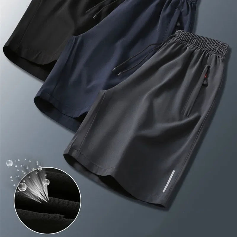 Summer Ice Silk Quick Dry Women Fitness Running Shorts