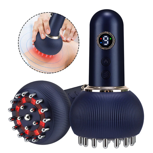 Hailicare Electric Meridian Body Massage Brush Microcurrent Lymphatic Drainage