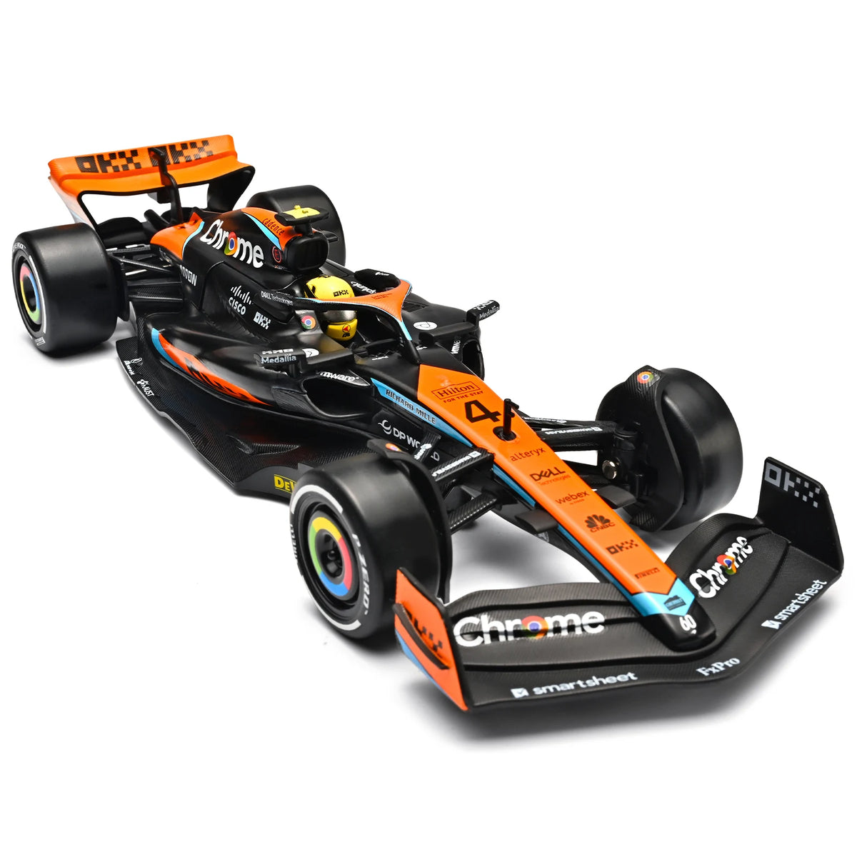 McLaren MCL60 Diecast Racing Car Model with Display Base