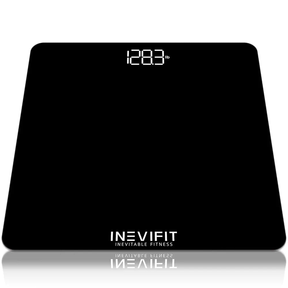 INEVIFIT Bathroom Scale, Highly Accurate Digital Bathroom Body Scale, Measures Weight up to 400 lbs. Includes Batteries