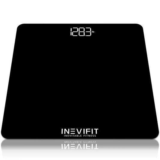 INEVIFIT Bathroom Scale, Highly Accurate Digital Bathroom Body Scale, Measures Weight up to 400 lbs. Includes Batteries