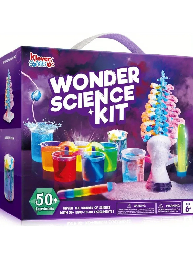 JOYFY 50+ Wonder Science Kits Kids Experiments Educational Stem Toys with Growing Crystal Tree for Birthday Christmas Gifts