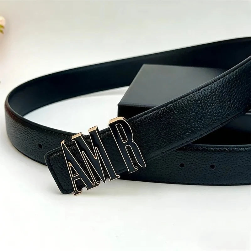 Men's Genuine Leather Belt, A Stylish and Luxurious Brand American Men's Belt, Suitable for Both Business Suits and Fashionable Jeans, and Can Also Be Used As A Leather Belt for Casual Pants. The Style Is Unique and Fashionab