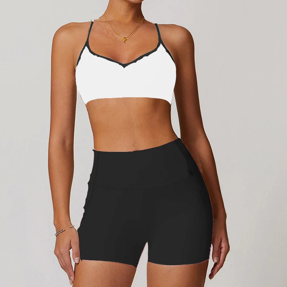 Womens Yoga Shorts High Waist Push Up Tights For Hip Lift Fitness