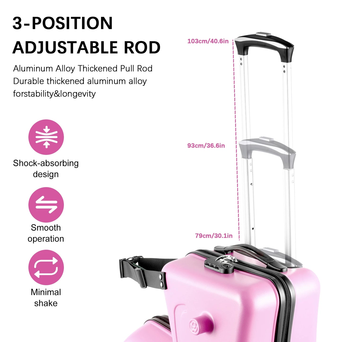 22Inch Kids Ride-On Luggage, 55.8x50x25cm Carry-On Suitcase with Upgraded Matte Finish, Children‘S Travel Suitcase with Adjustable Safety Belt & Silent 360-Degree Spinner Wheels, Toddler Ride-On Trolley for Airplane Travel